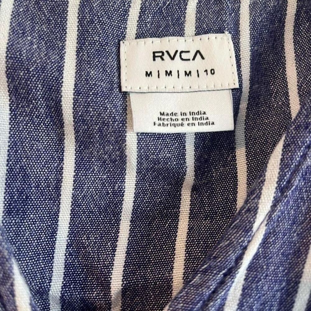 RVCA Blue and White stripped dress Size M B12 - Picture 5 of 8